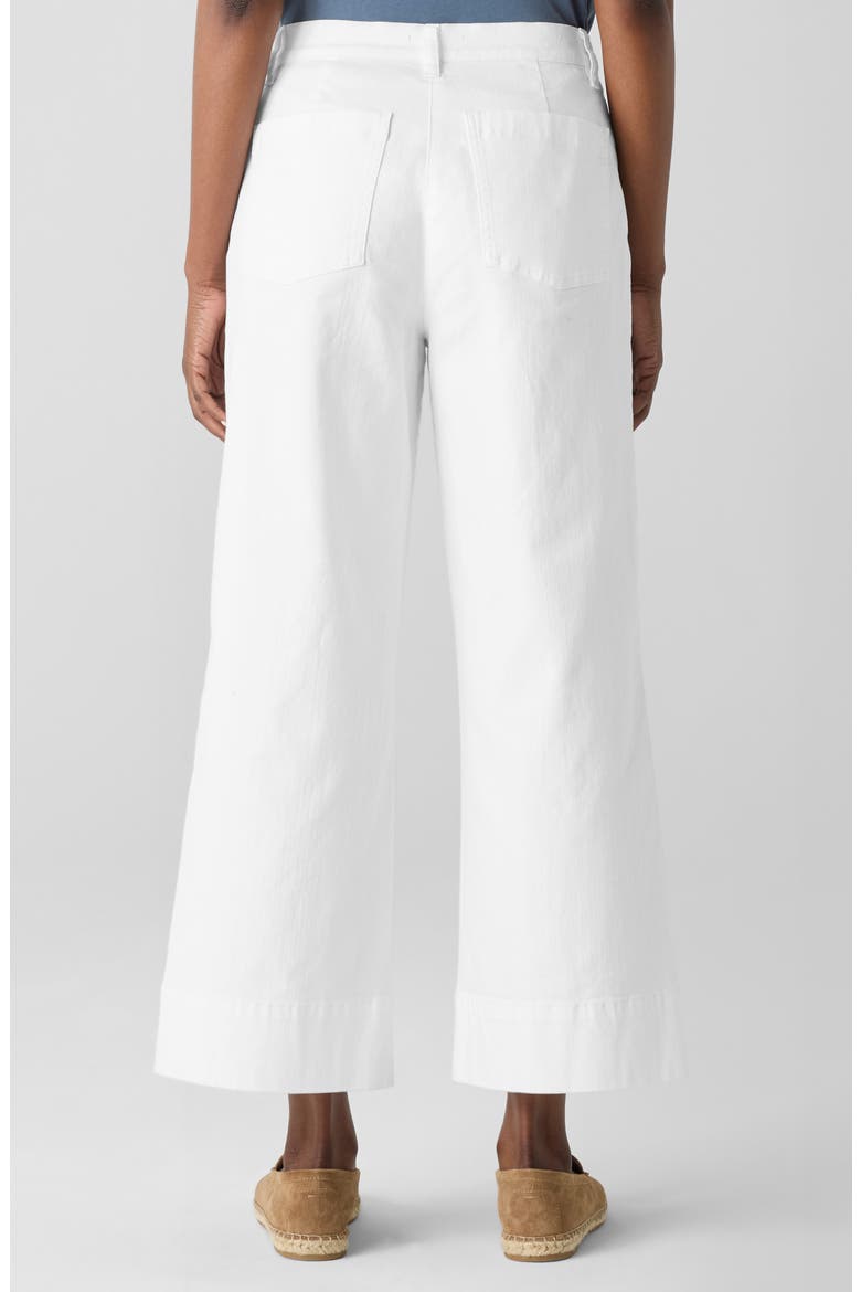 Ankle Wide Leg Jeans, Alternate, color, WHITE