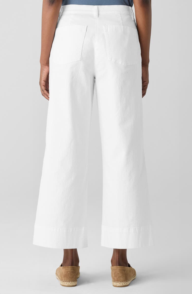 Eileen Fisher Ankle Wide Leg Jeans, Alternate, color, White