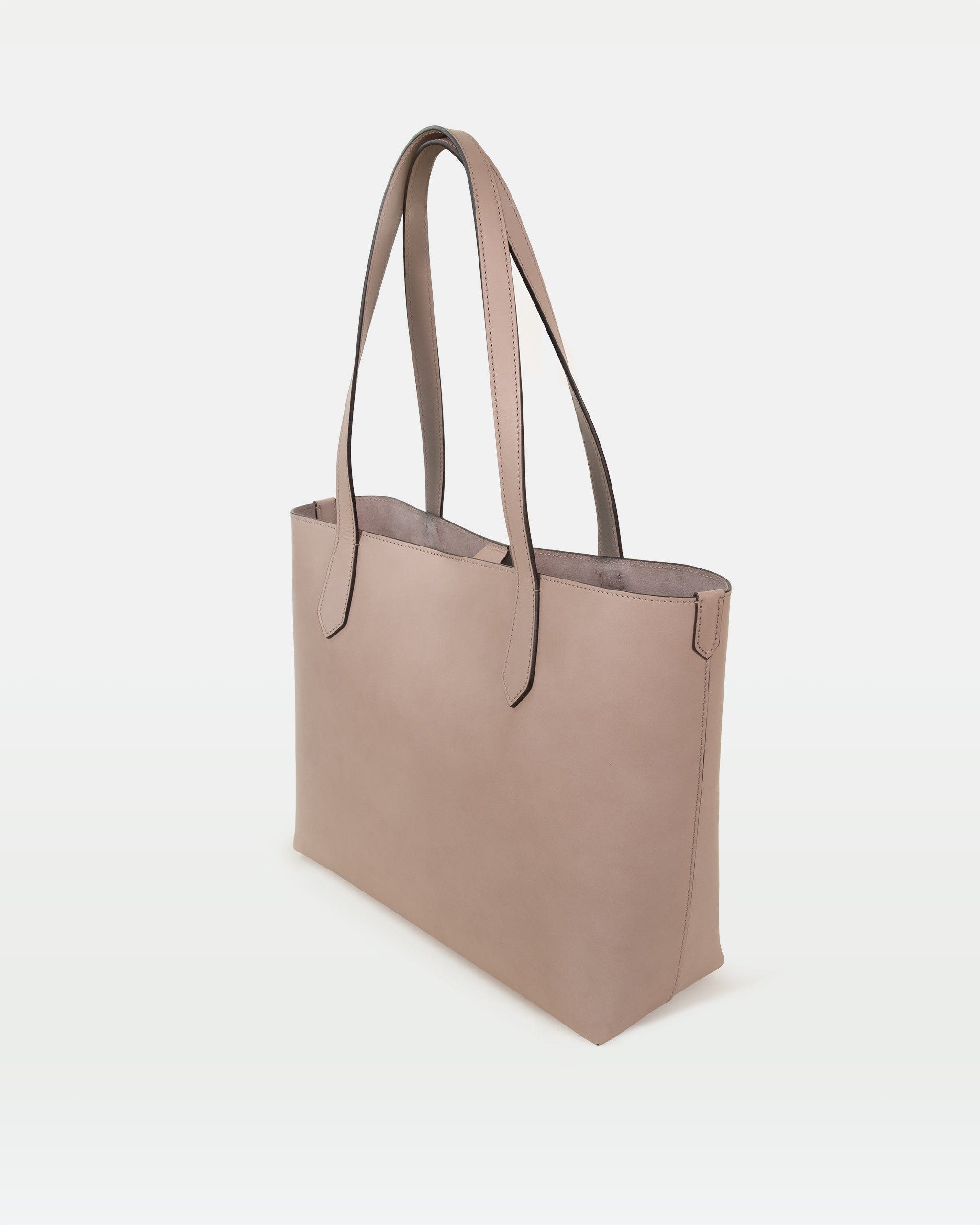 Modher Elba Structured Tote In Vegetable-Tanned Leather, Alternate, color, Grey