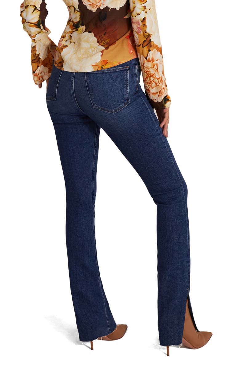 The Valentina Tower Split Raw Hem High Waist Jeans