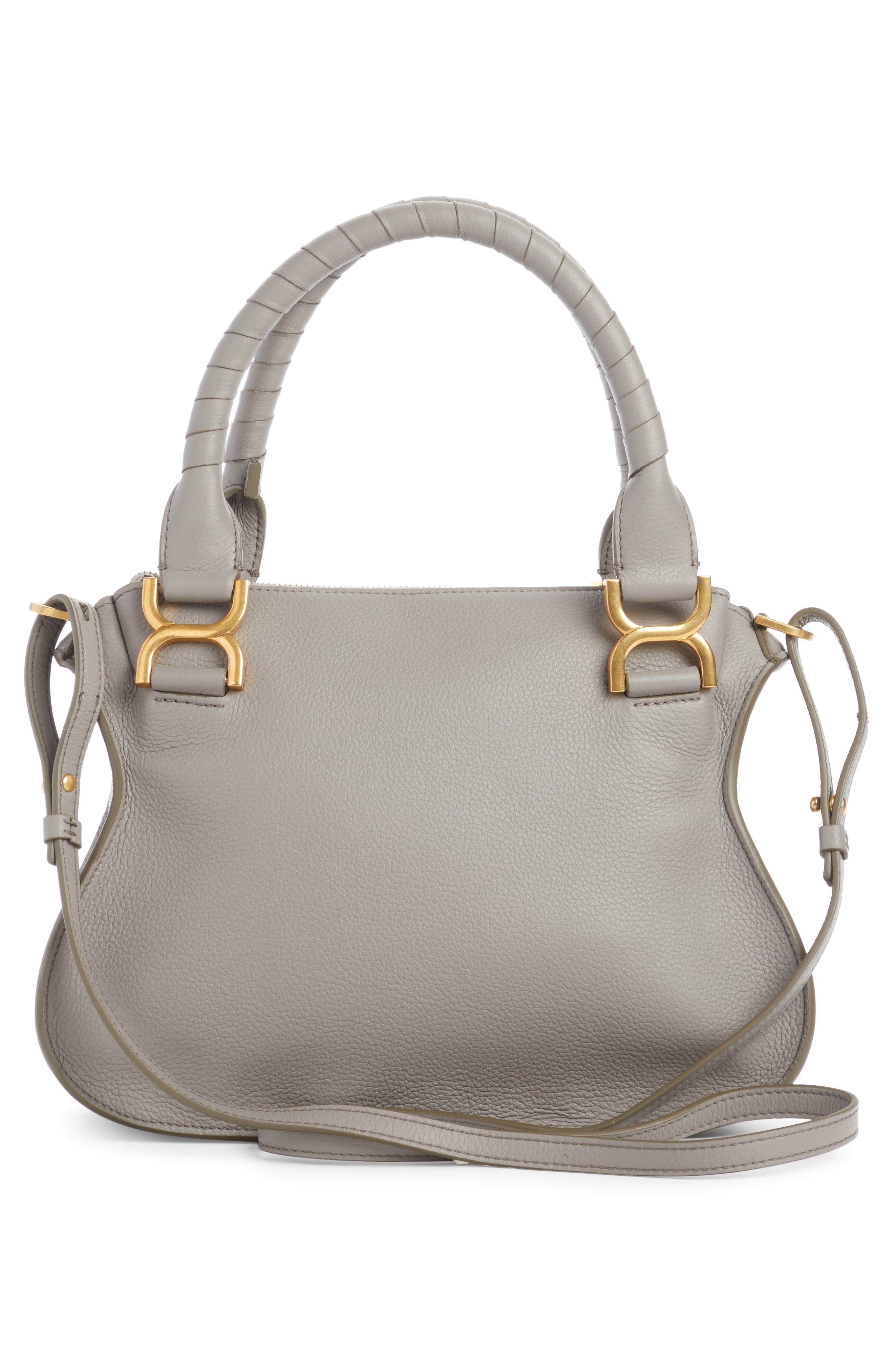 Chloé Small Marcie Leather Satchel, Alternate, color, 