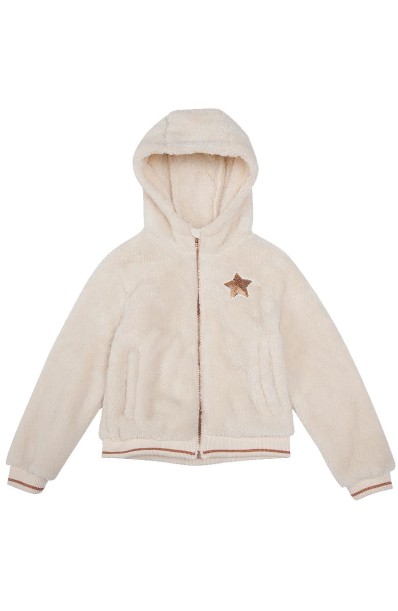 Rokka&Rolla Kid's Cozy Fleece Jacket, Alternate, color, Light Beige