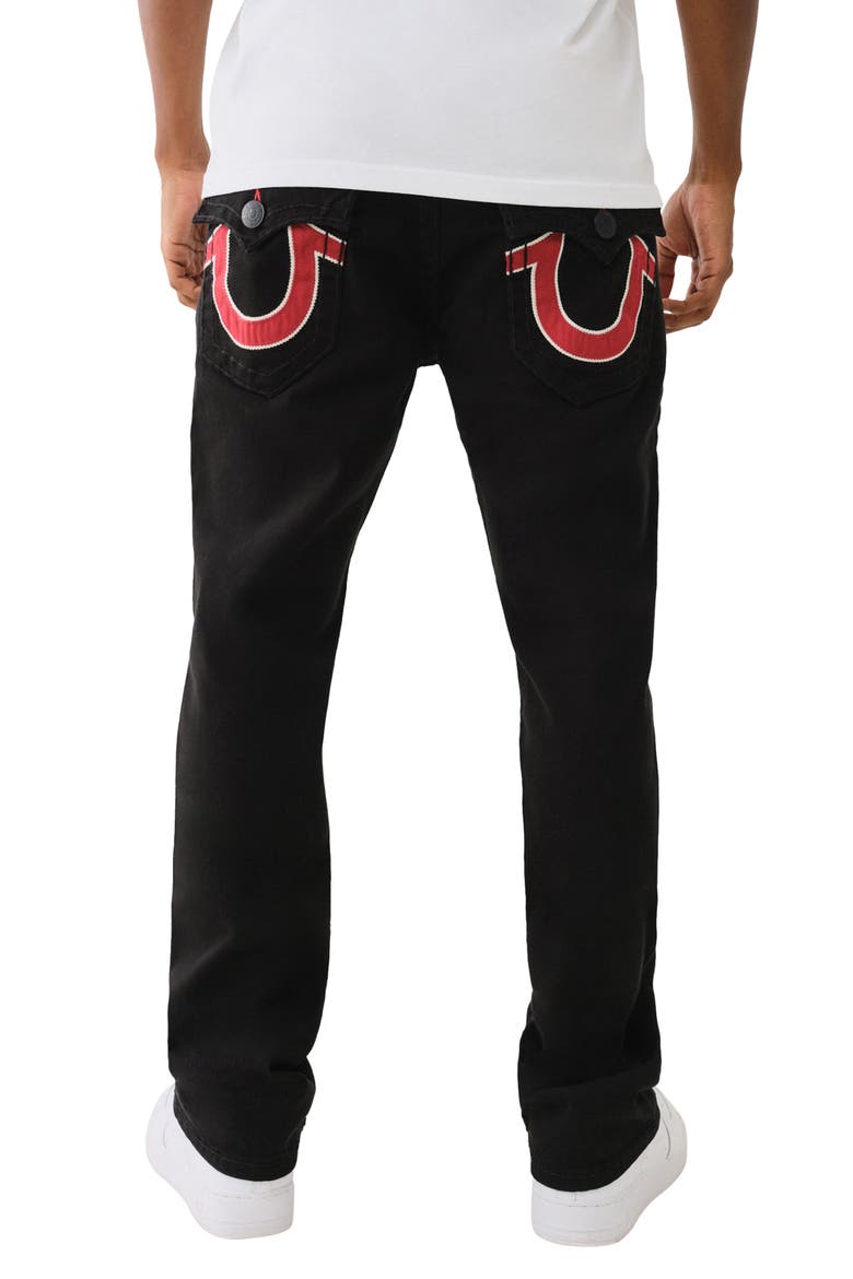 Ricky Straight Leg Jeans, Alternate, color, BLACK RINSE
