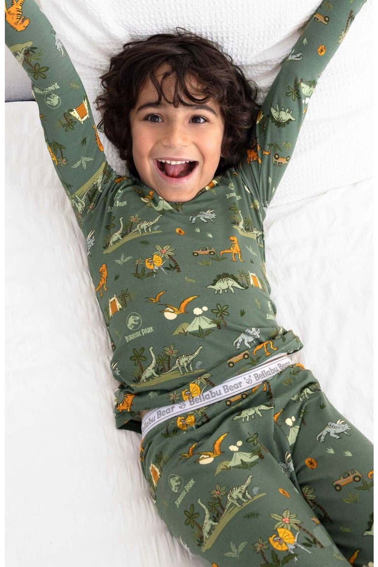 Kids' Jurassic Park Safari Set of 2 Piece Pajamas, Alternate, color, Jurassic Park: Safari
