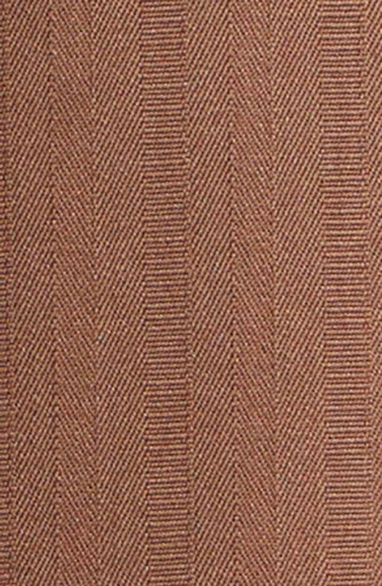 Stella McCartney Regular Fit Stripe Wool Jacket, Alternate, color, Sienna