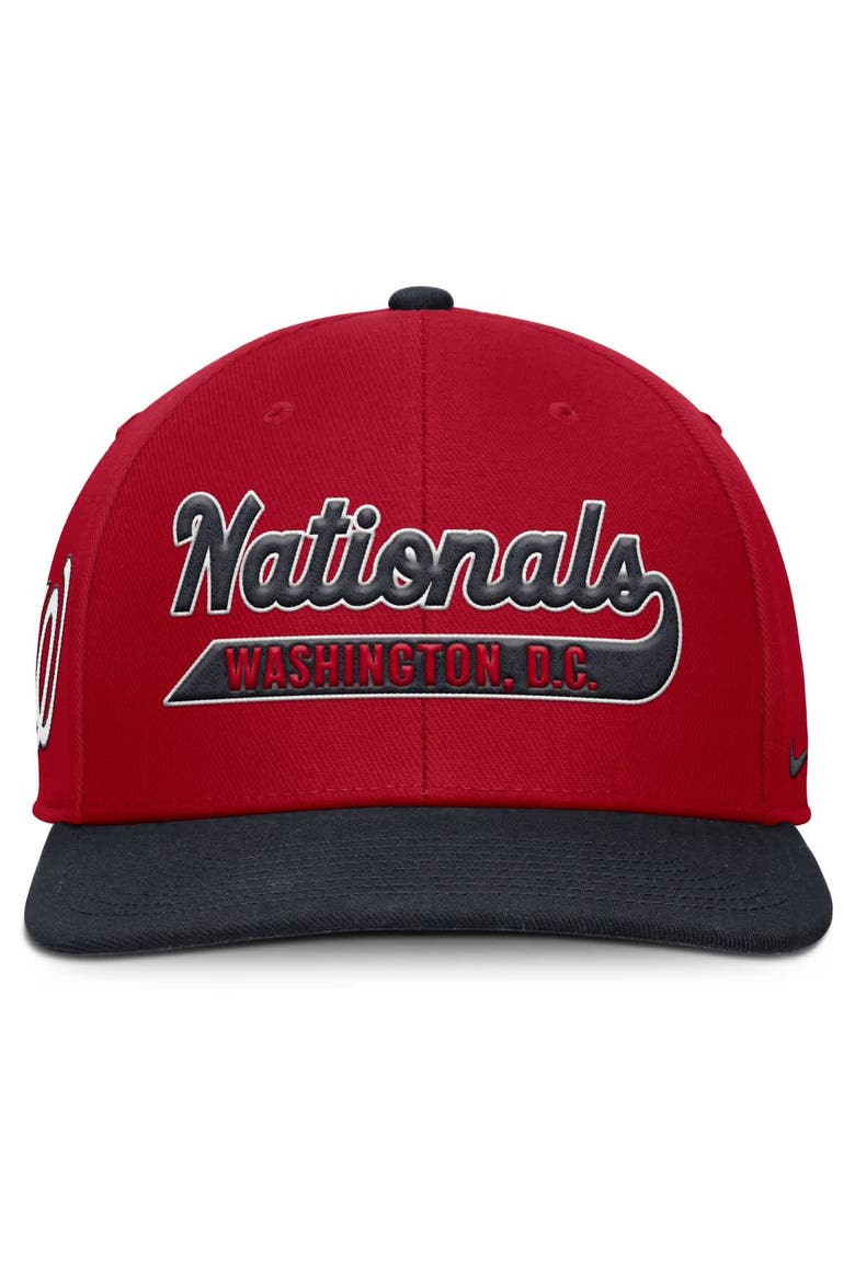 Men's Nike Red/Navy Washington Nationals Pro Performance Snapback Hat, Alternate, color, Red