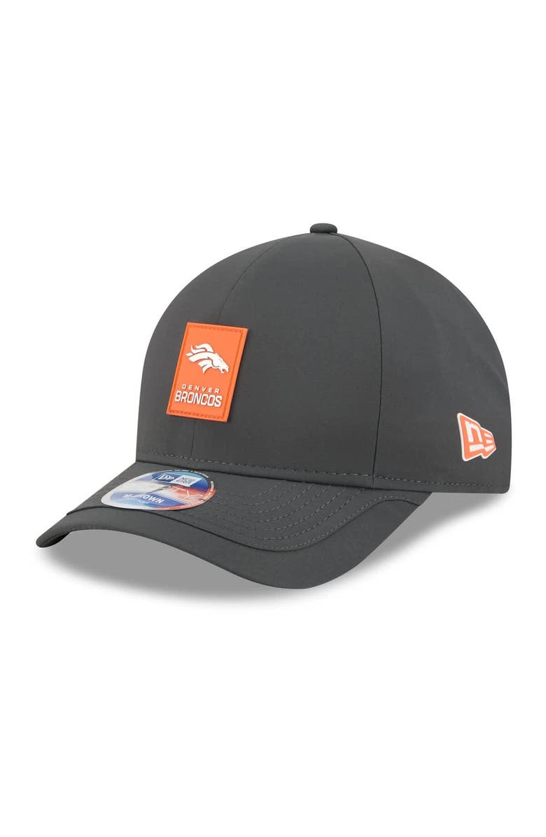 New Era Men's New Era Charcoal Denver Broncos 2025 Sideline Cold Weather 9FORTY M-Crown Adjustable Hat, Main, color, Charcoal