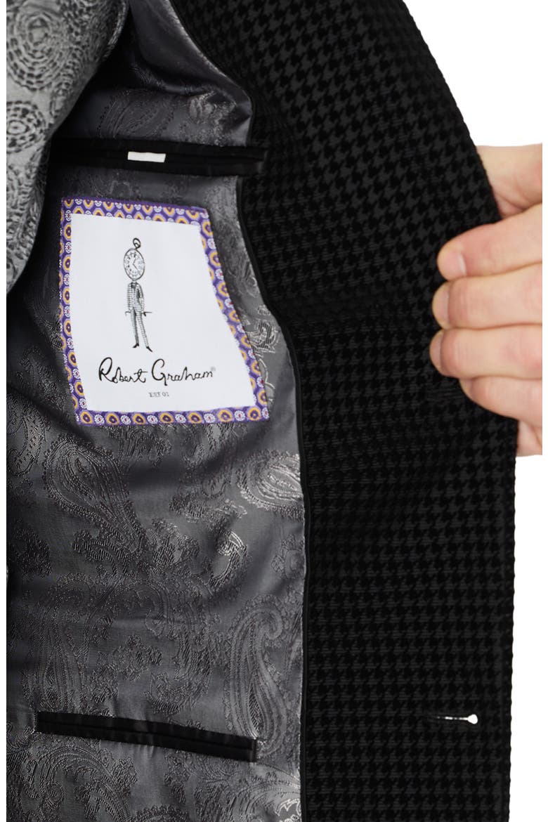 Somerton Houndstooth Woven Sport Coat, Alternate, color, BLACK