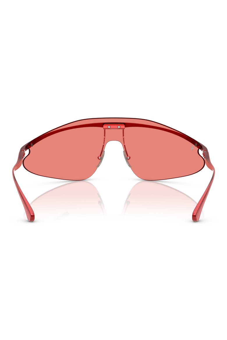 x Ferrari 140mm Wraparound Sunglasses, Alternate, color, RED / RED