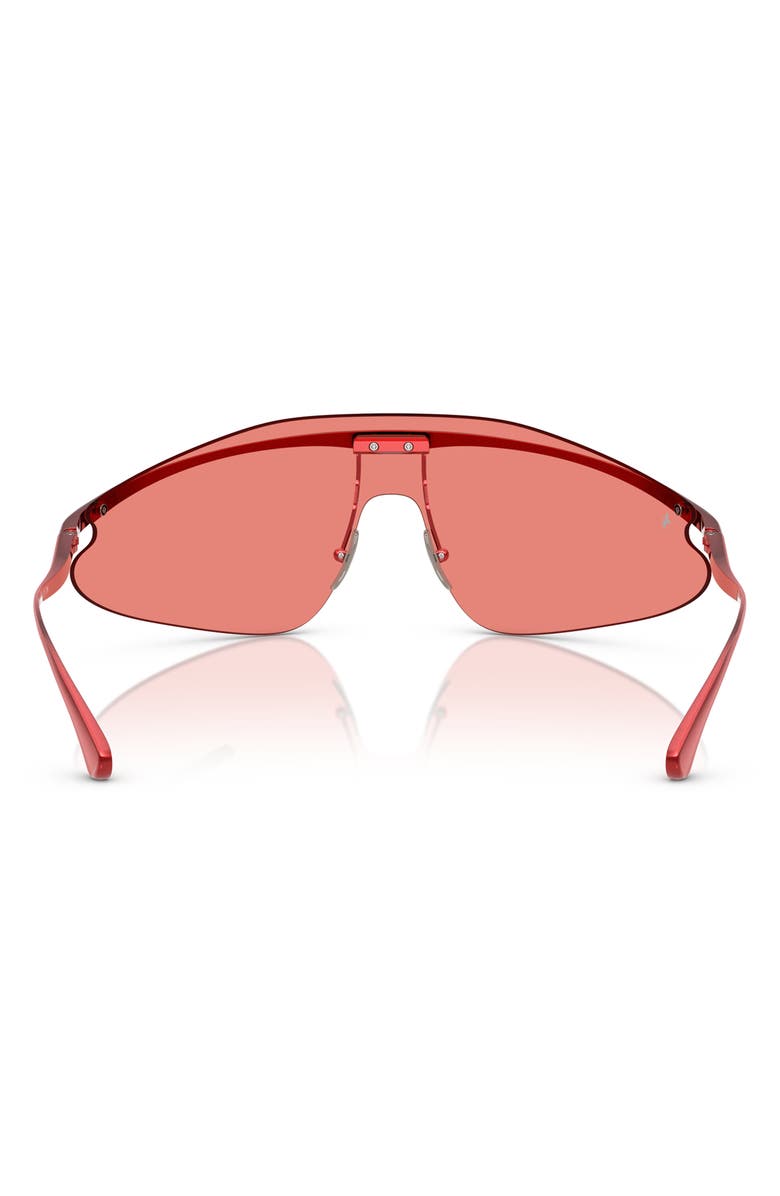 Jimmy Choo x Ferrari 140mm Wraparound Sunglasses, Alternate, color, Red / Red