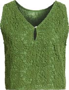 Cleobella Adrienne Floral Guipure Lace Sleeveless Top