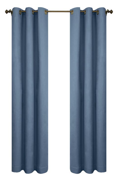 Set of 2 Cotton Curtain Panels