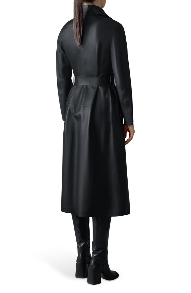 Mackage Mai Leather Trench Coat, Alternate, color,