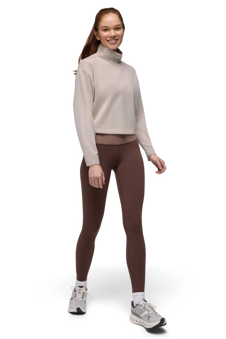 Shea Half Zip, Alternate, color, ALMOND