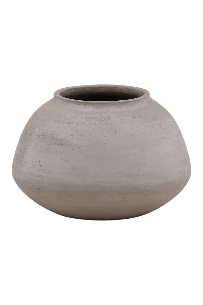 Aria Cement Outdoor Vase, Main, color, Natural