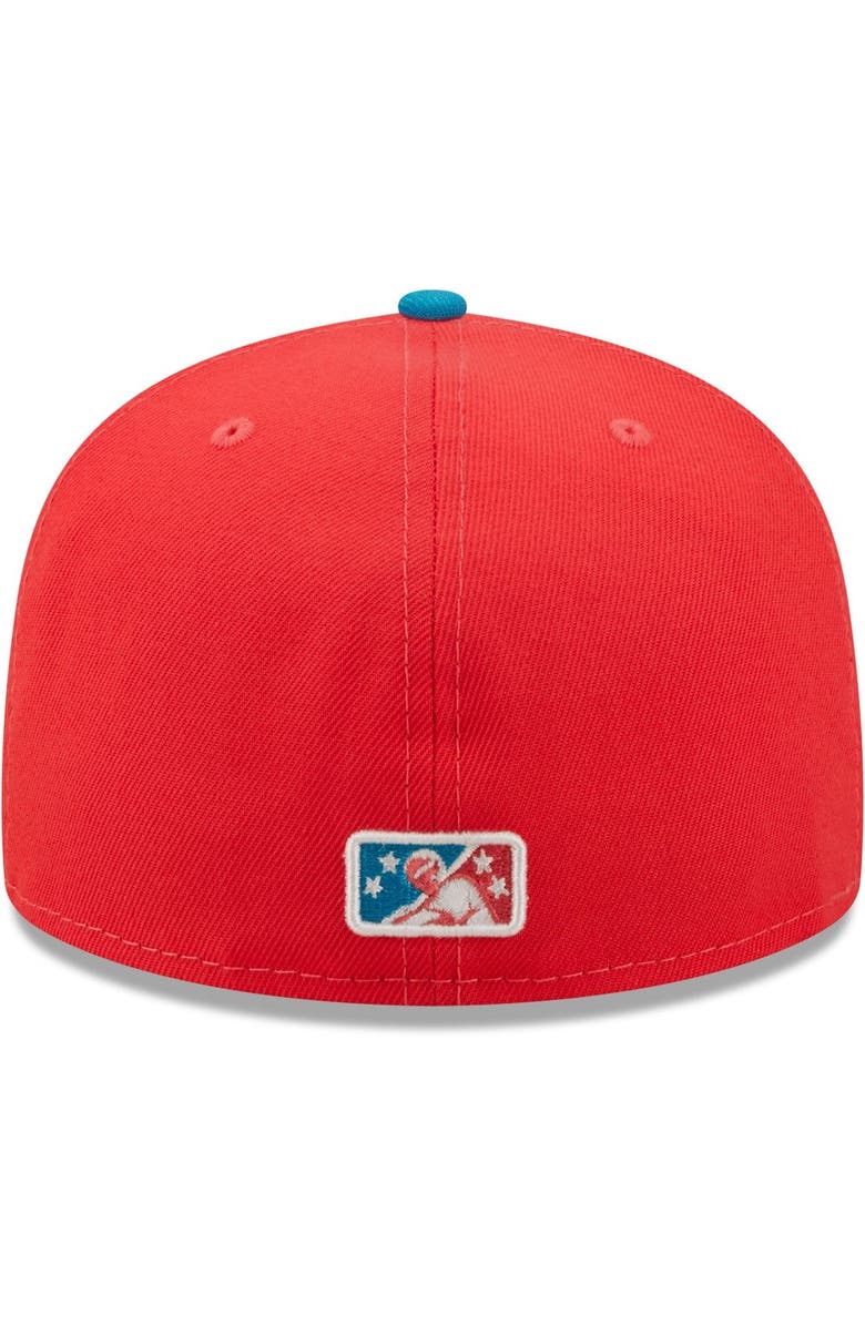 New Era Men's New Era Red Xolos de Gwinnett Copa De La Diversion 59FIFTY Fitted Hat, Alternate, color, 