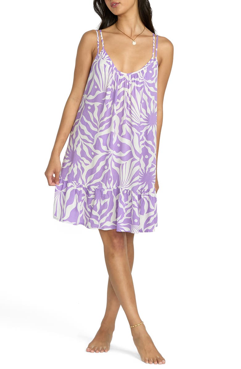 Billabong Beach Vibes Strappy Cover-Up Sundress, Main, color,