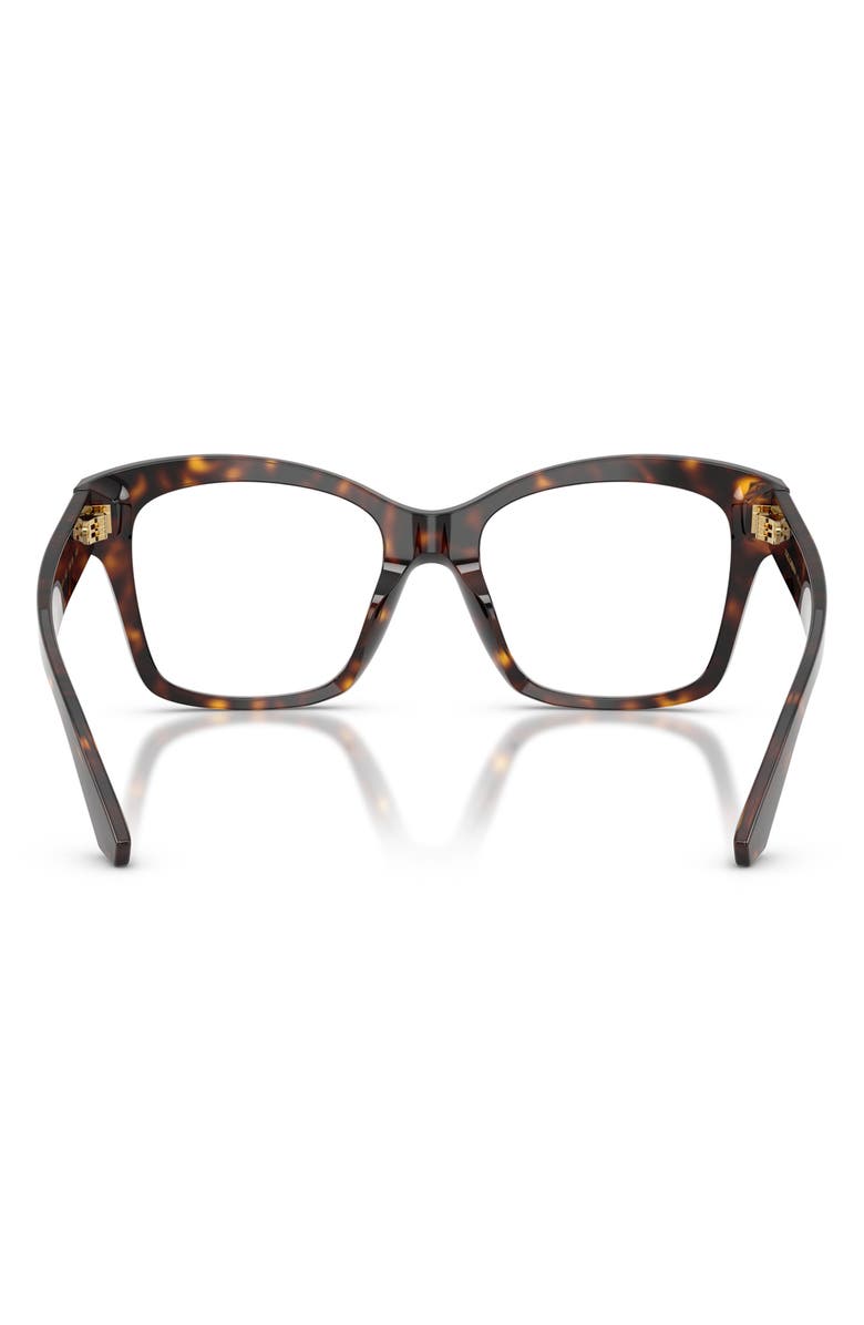 Dolce&Gabbana 54mm Square Optical Glasses, Alternate, color, Havana
