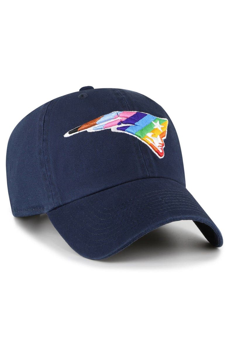 '47 Men's '47 Navy New England Patriots Pride Clean Up Adjustable Hat, Alternate, color, Navy