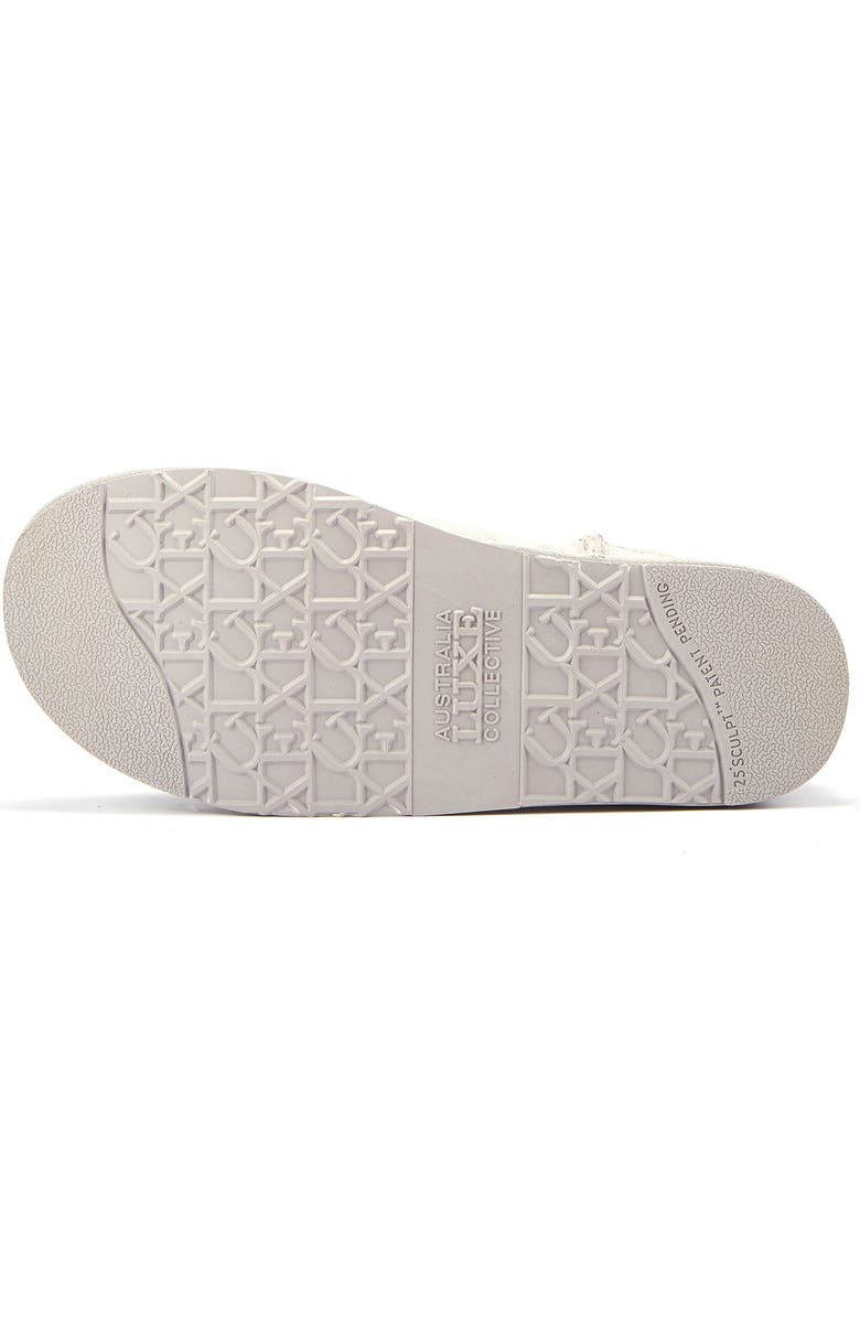 Australia Luxe Collective Cosy Ultra Short Genuine Shearling Bootie, Alternate, color, Ice Gray