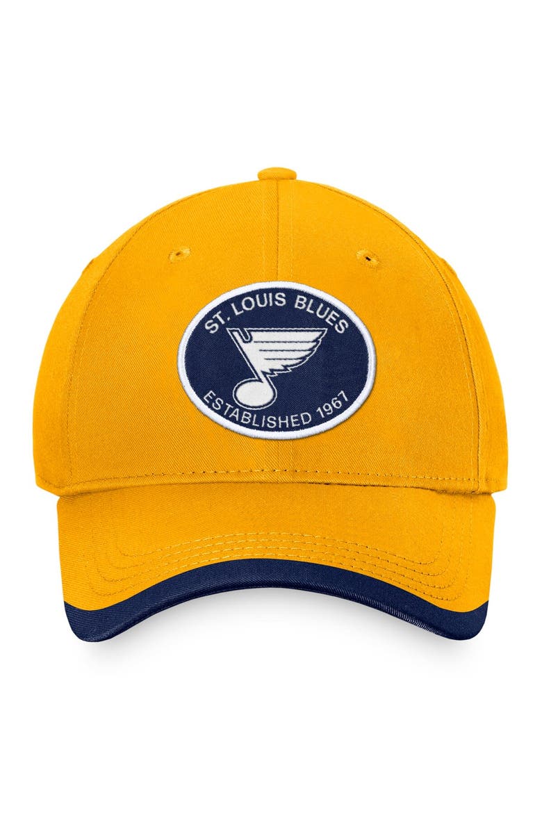 Men's Fanatics Branded Gold St. Louis Blues Fundamental Adjustable Hat, Alternate, color, Gold