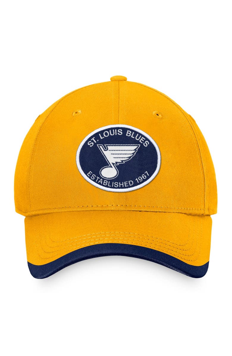 FANATICS Men's Fanatics Branded Gold St. Louis Blues Fundamental Adjustable Hat, Alternate, color, Gold