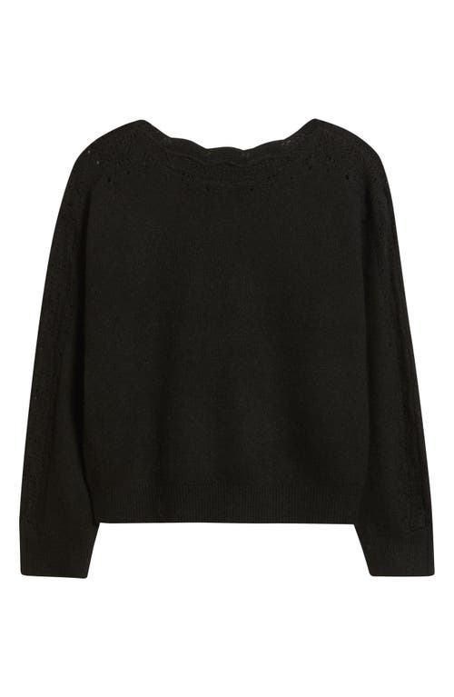 Wit & Wisdom Boat Neck Sweater In Black