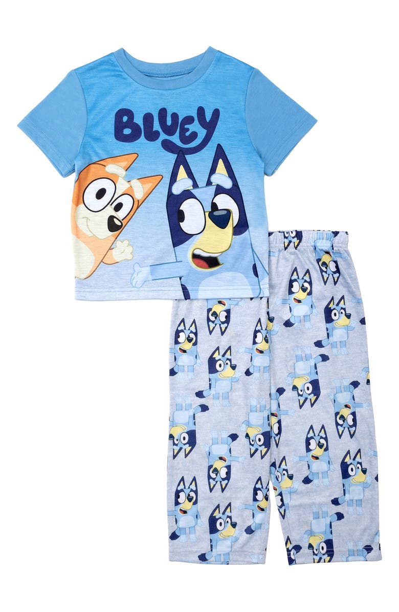AME Bluey Fitted Two-Piece Pajamas, Main, color, Blue