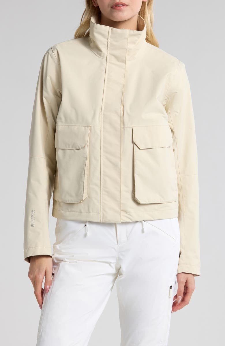 Helly Hansen Escape Utility Waterproof Jacket, Alternate, color, 034 Cream