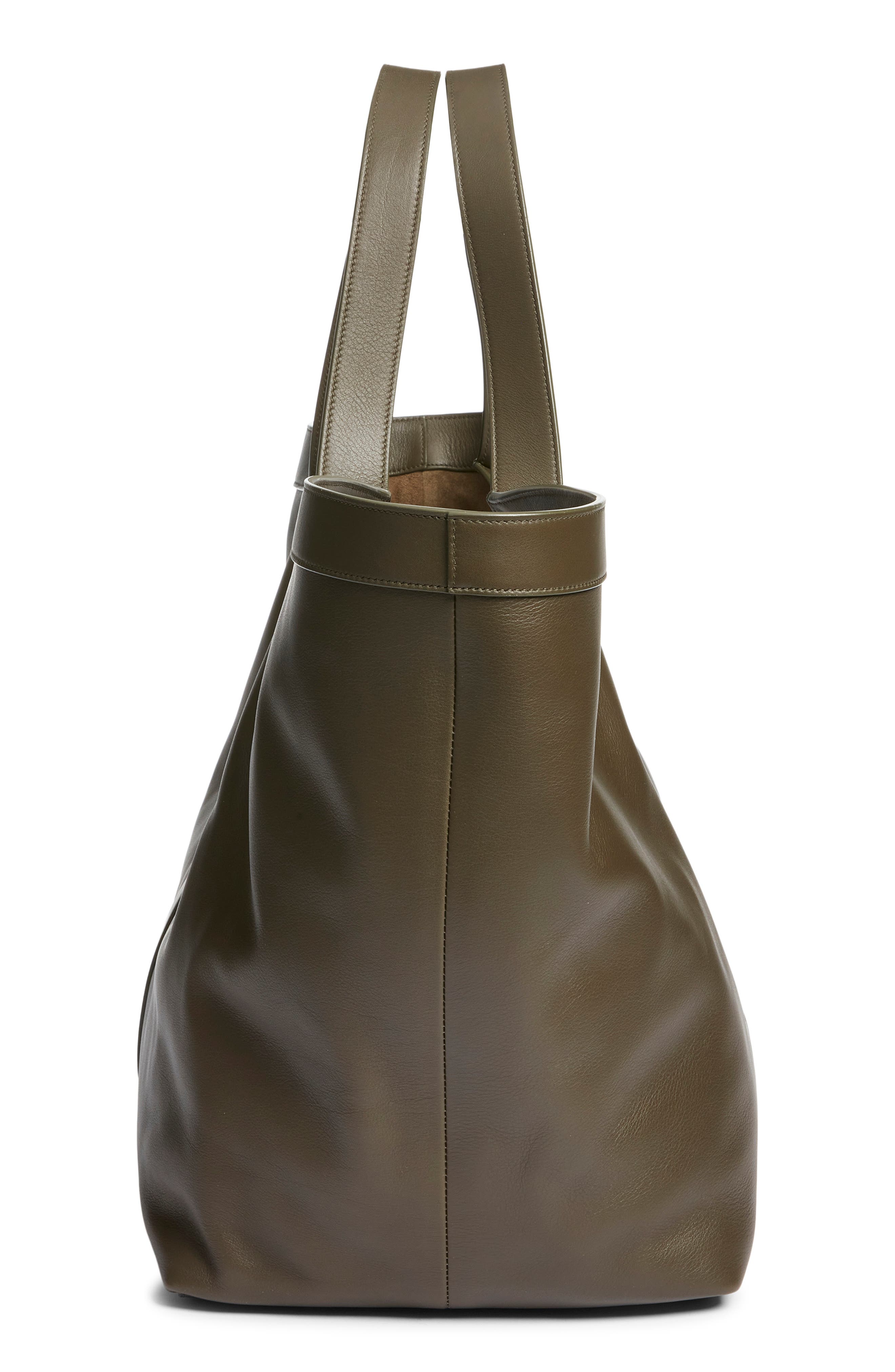 Saint Laurent Y Leather Tote, Alternate, color, Light Musk