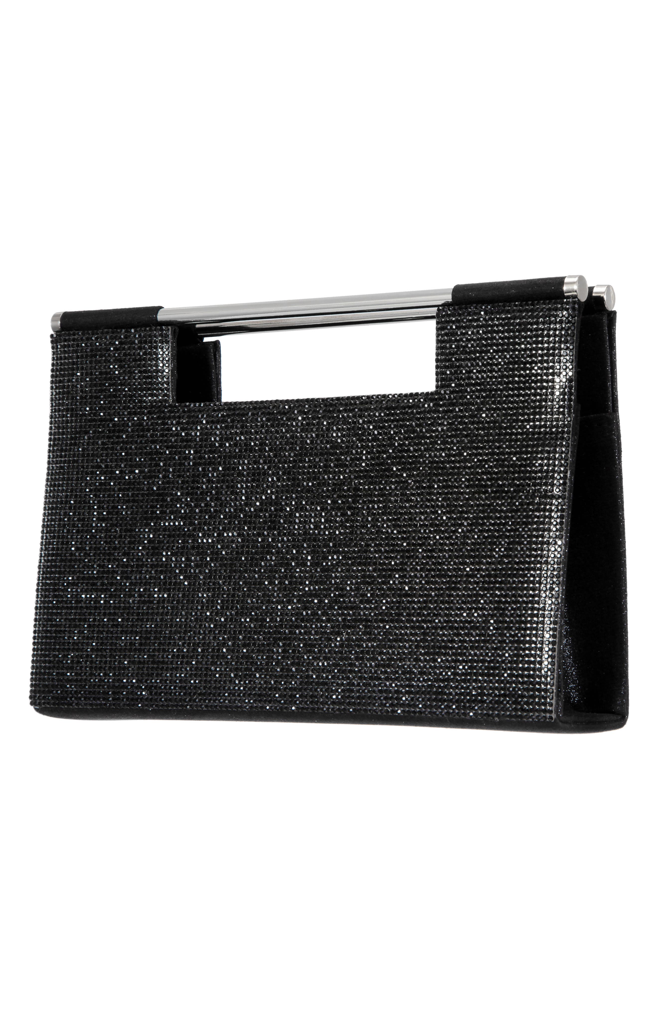 Nina Crystal Embellished Top Handle Bag, Alternate, color, 