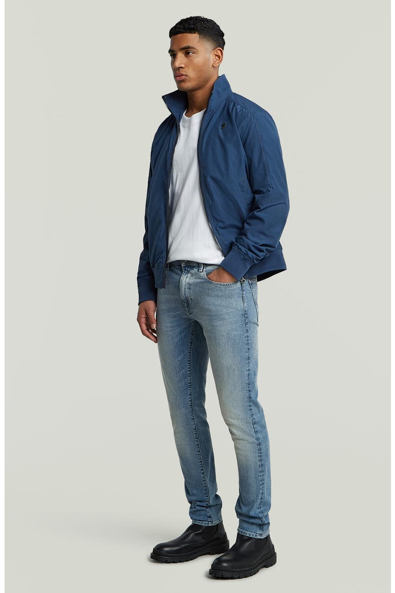 3301 Slim Jeans, Alternate, color, FADED CYANINE BLUE