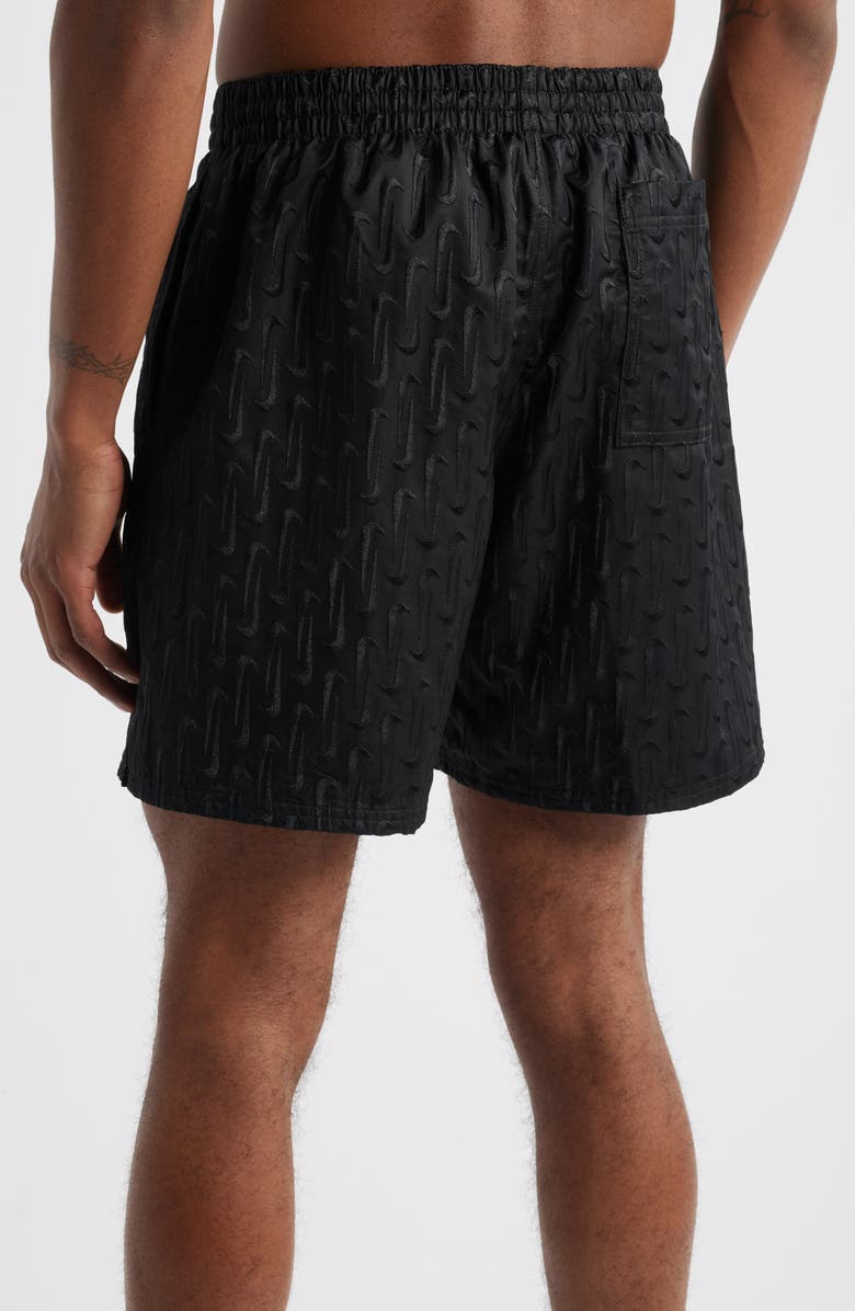 Nike 7-Inch Swoosh Embroidered Swim Trunks, Alternate, color, 