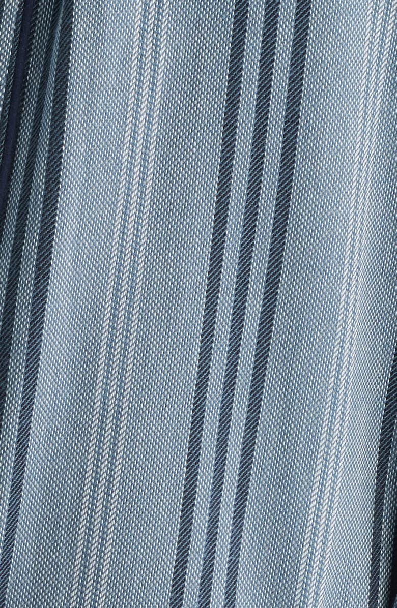 Majestic International Saltwater Cotton Robe, Alternate, color, Denim Stripe