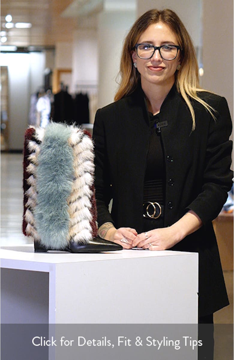 Briash Mixed Faux Fur Bootie, sales video thumbnail