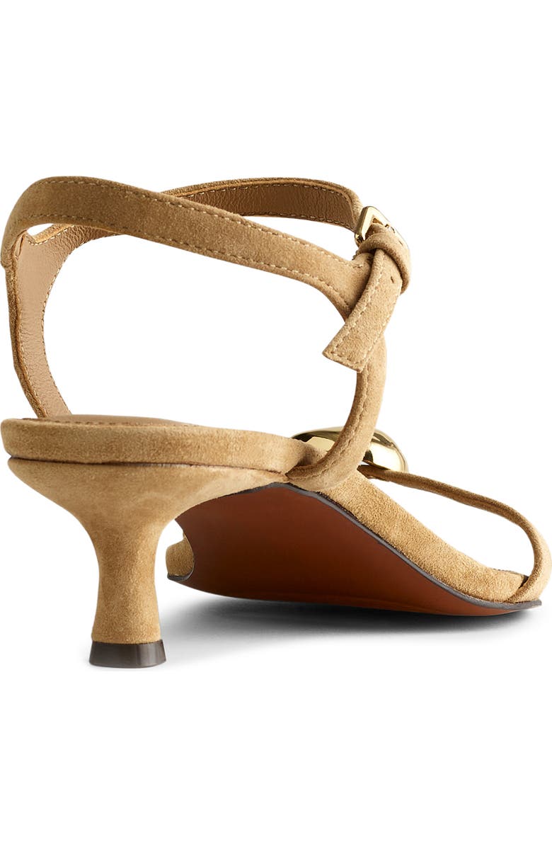 Madewell The Mila Organic Hardware Ankle Strap Sandal, Alternate, color, Field Khaki