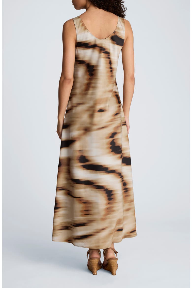 contrasting satin effect midi dress Compare SATIN EFFECT MIDI SLIP DRESS