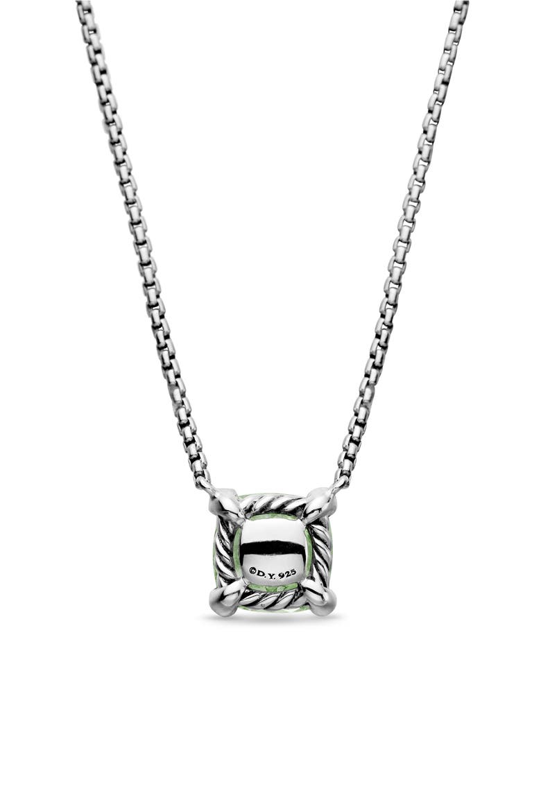 Chatelaine® Pendant Necklace with Diamonds, Alternate, color, PRASIOLITE