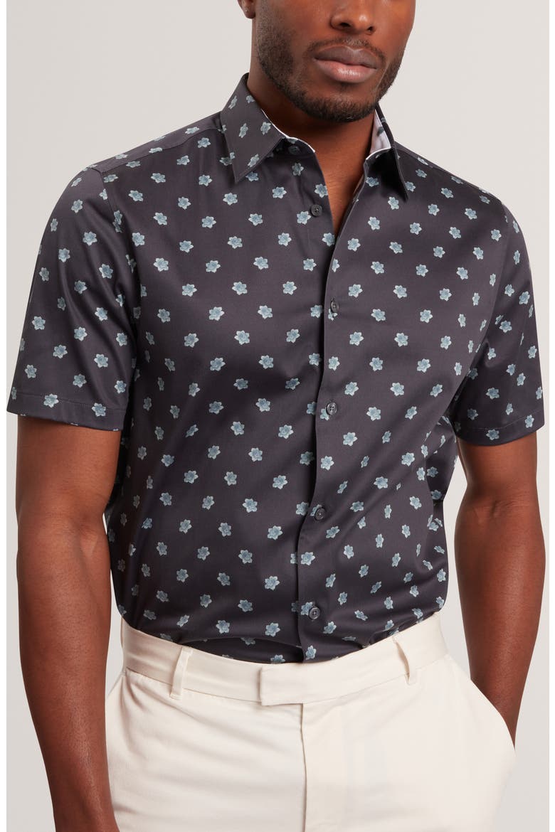 Chaska Regular Fit Button-Up Shirt, Main, color, NAVY