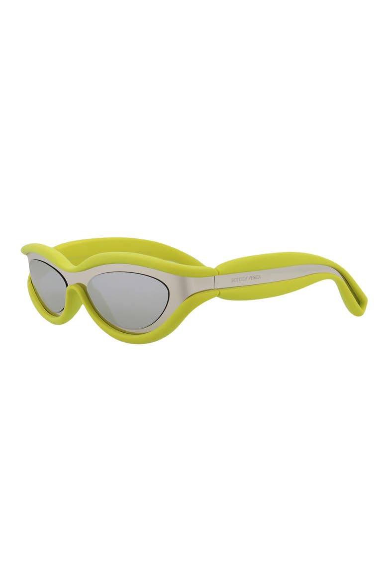 56mm Oval Sunglasses, Alternate, color, SILVER SILVER SILVER