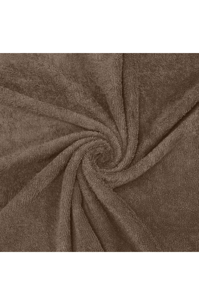 Utica Essentials 6-Piece Cotton Bath Towel Set, Alternate, color, Demitasse