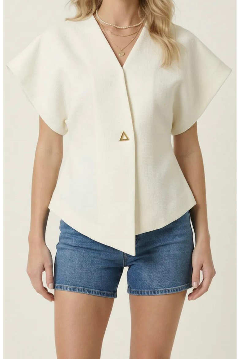Textured Wrap Top, Main, color, Off-White
