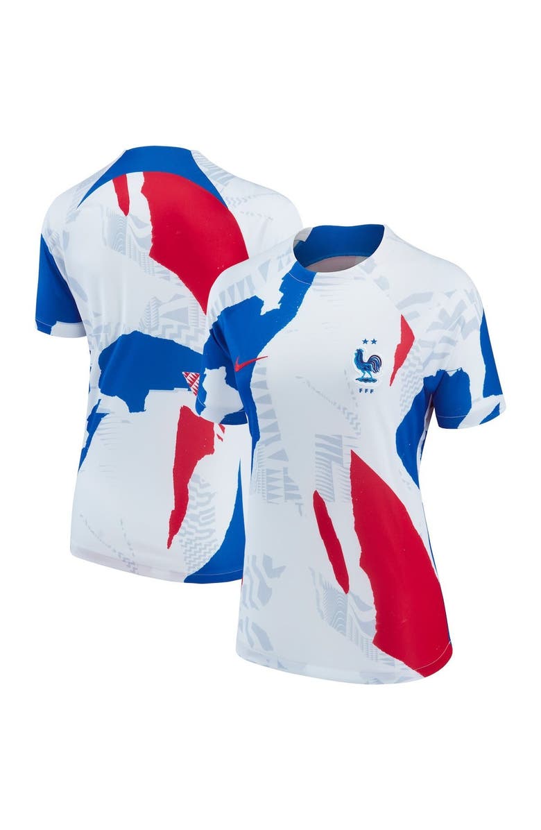 Nike Women's Nike White France National Team 2022 Pre-Match Top, Alternate, color, White