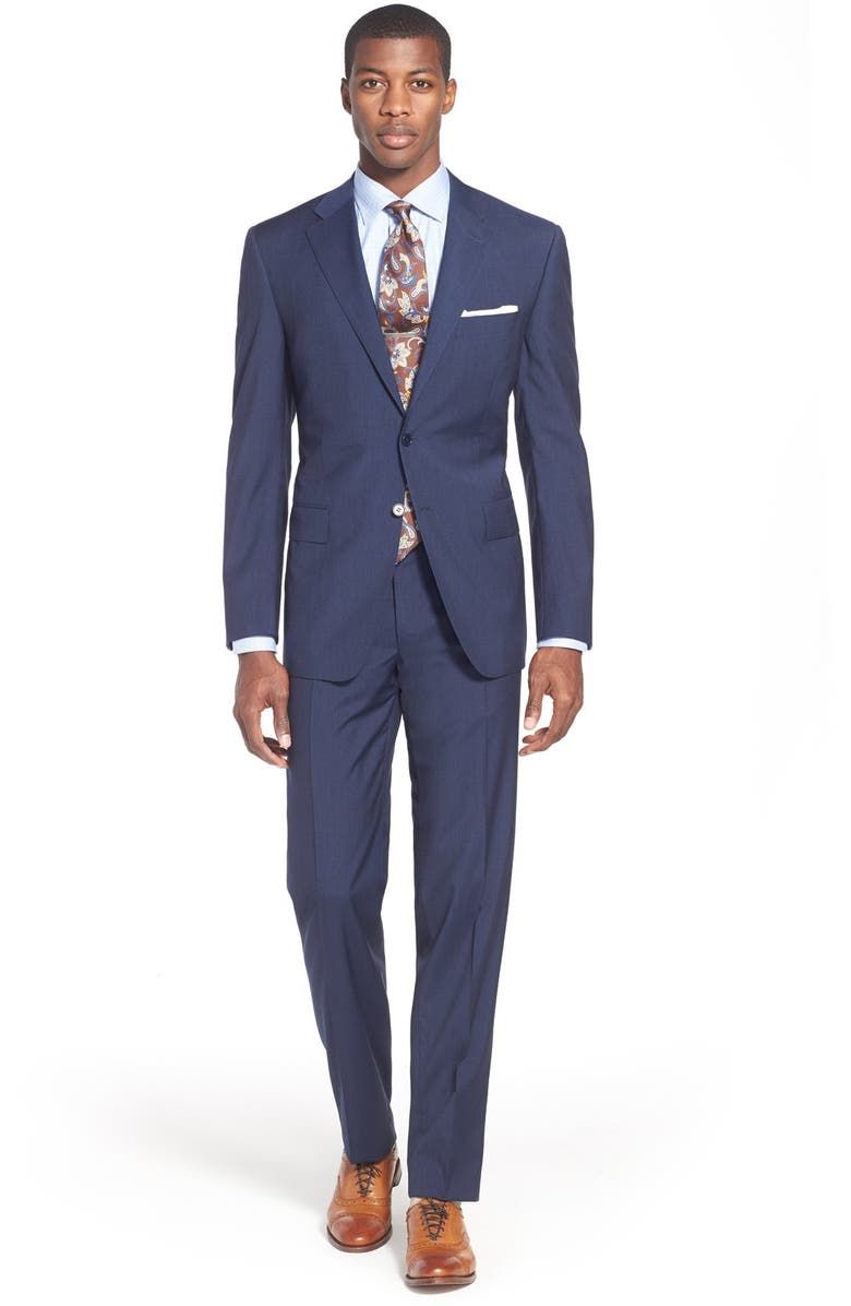 Canali Regular Fit Check Dress Shirt, Alternate, color, 