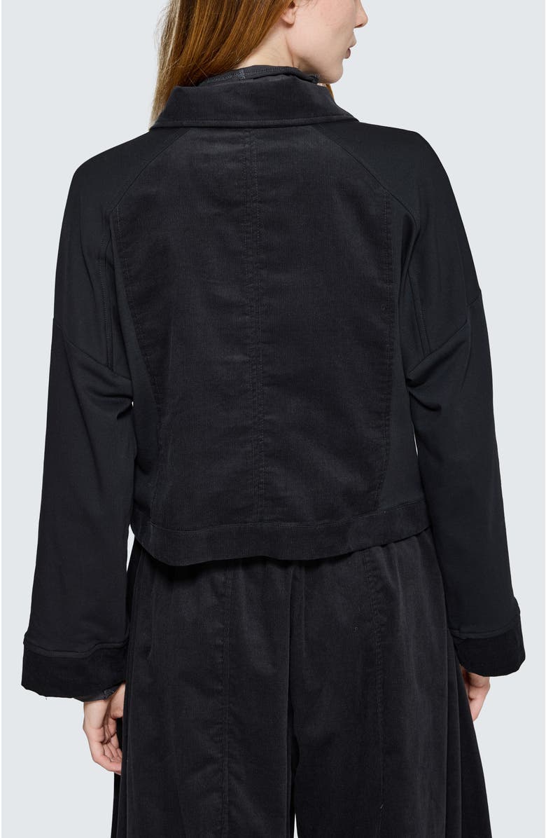 LUUKAA Umbra Cropped Structured Jacket, Alternate, color, Black