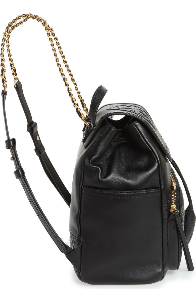 Tory Burch Fleming Lambskin Leather Backpack, Alternate, color,