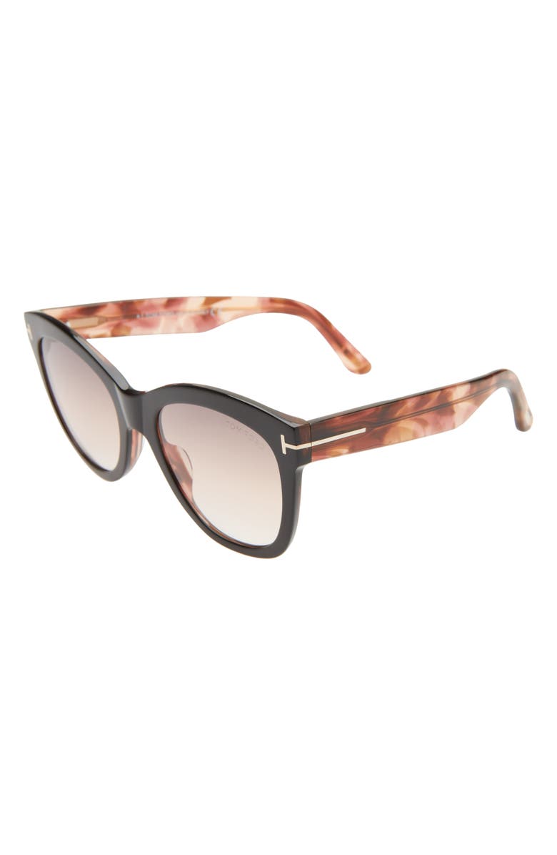 TOM FORD Wallace 54mm Gradient Cat Eye Sunglasses, Alternate, color, 