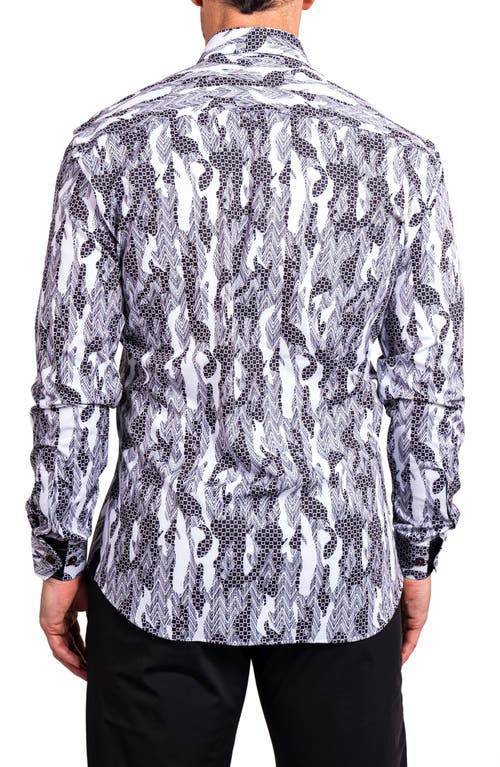 Maceoo Fibonacci Ascension Contemporary Fit Button-up Shirt In Multi