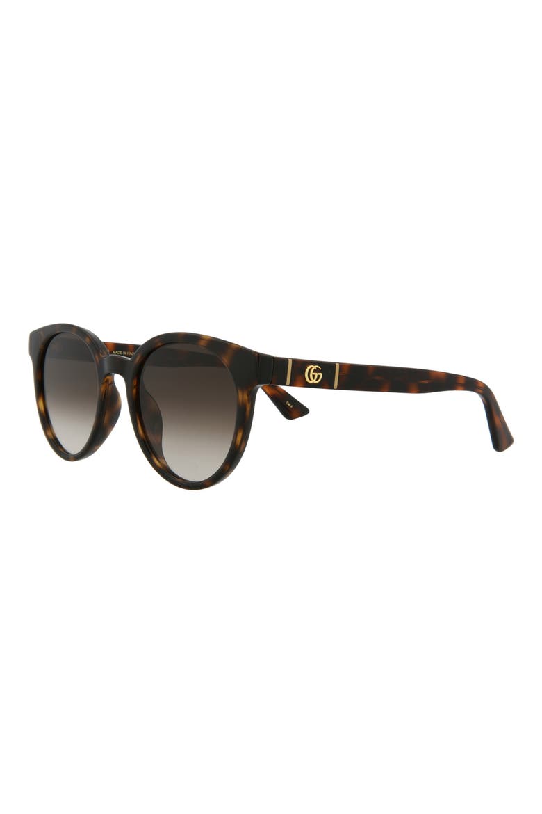 56mm Round Sunglasses, Alternate, color, BROWN BROWN BROWN