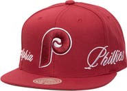 Mitchell & Ness Men's Mitchell & Ness Maroon Philadelphia Phillies Just Don x MLB Lux Script Snapback Hat